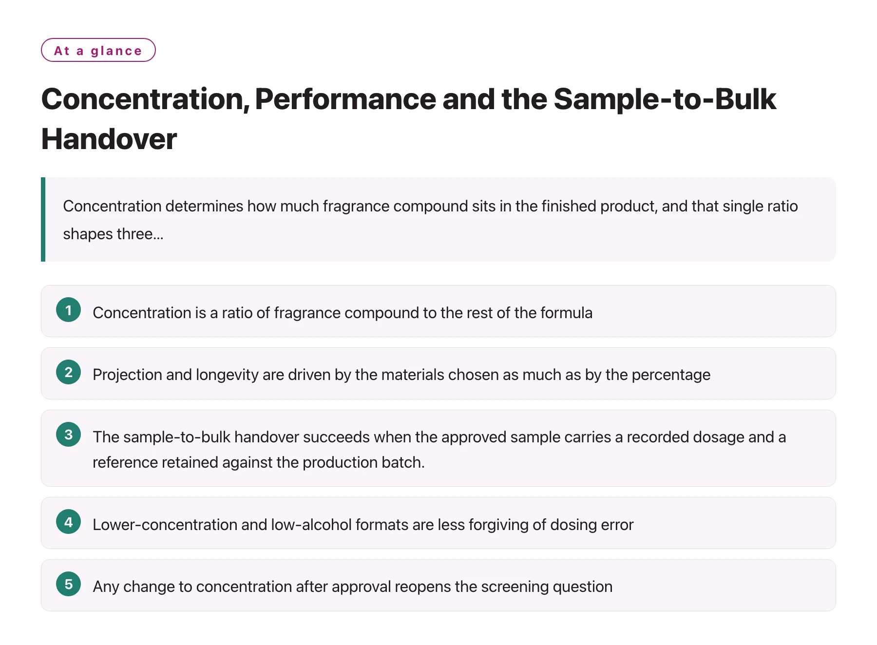 Concentration, Performance and the Sample-to-Bulk Handover——全文要点速览